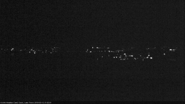 Lake Travis webcam, March 12, 2018 8:25 PM CT