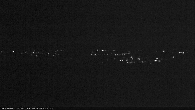Lake Travis webcam, March 12, 2018 10:05 PM CT