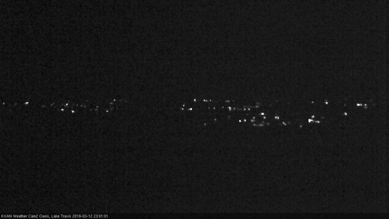 Lake Travis webcam, March 12, 2018 10:30 PM CT