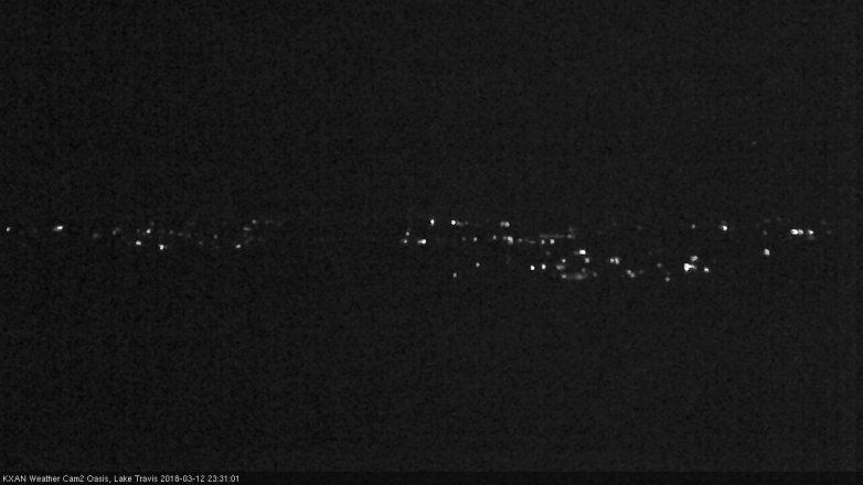 Lake Travis webcam, March 12, 2018 10:45 PM CT