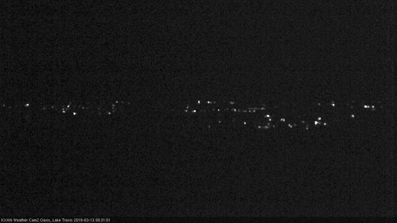 Lake Travis webcam, March 12, 2018 11:45 PM CT