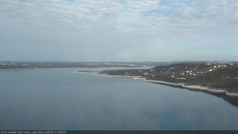 Lake Travis webcam, March 13, 2018 9:05 AM CT