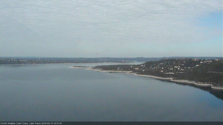 Lake Travis webcam, March 13, 2018 9:35 AM CT