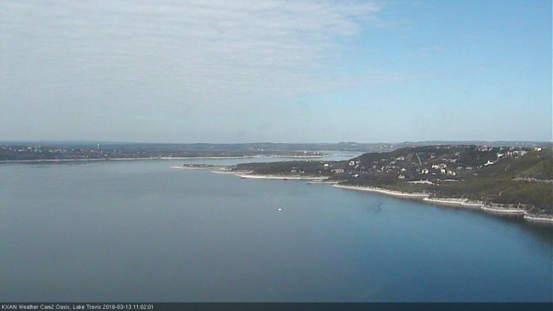 Lake Travis webcam, March 13, 2018 10:10 AM CT