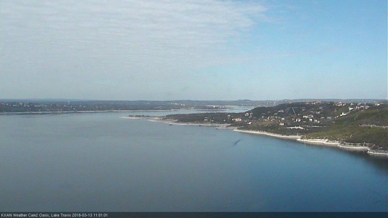 Lake Travis webcam, March 13, 2018 10:25 AM CT