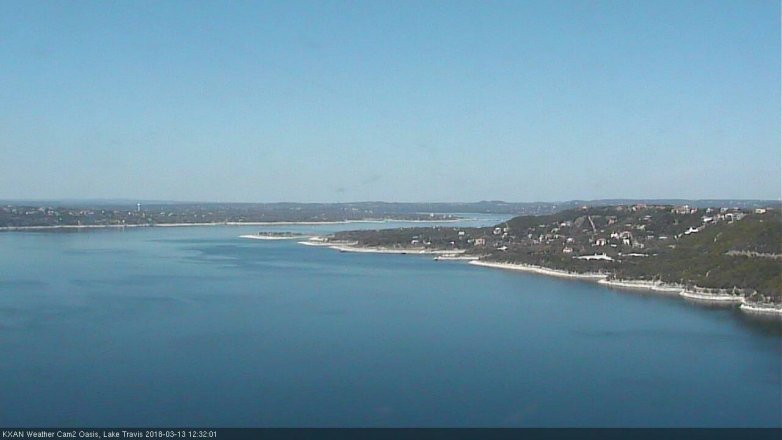 Lake Travis webcam, March 13, 2018 11:50 AM CT