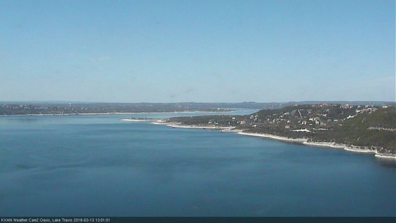Lake Travis webcam, March 13, 2018 12:10 PM CT