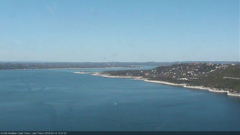 Lake Travis webcam, March 13, 2018 12:45 PM CT