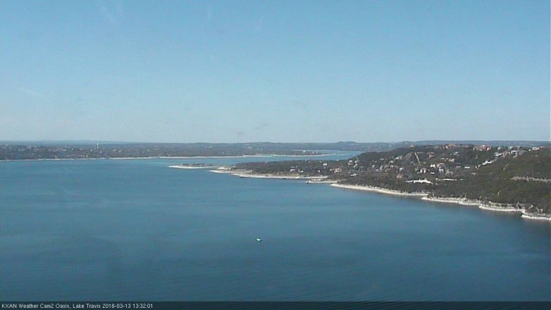 Lake Travis webcam, March 13, 2018 12:50 PM CT
