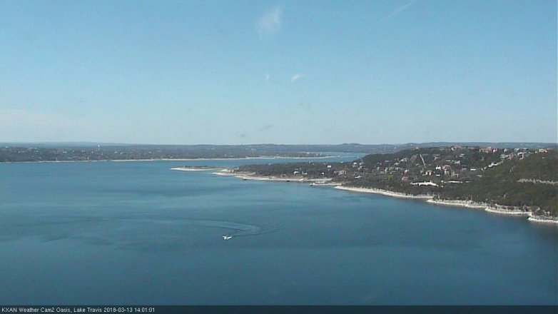 Lake Travis webcam, March 13, 2018 1:15 PM CT