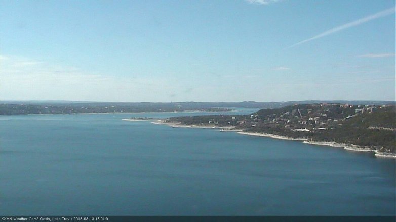 Lake Travis webcam, March 13, 2018 2:05 PM CT