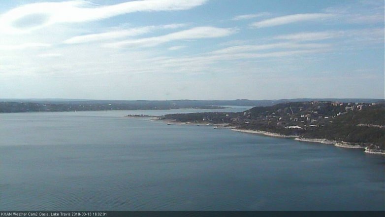 Lake Travis webcam, March 13, 2018 3:25 PM CT