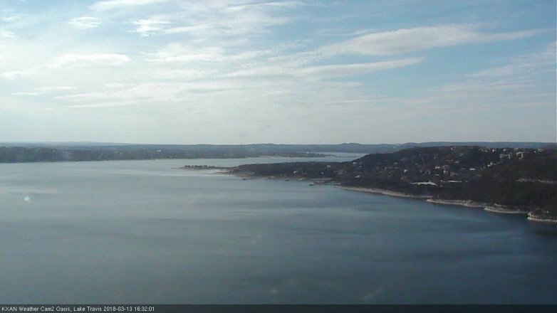 Lake Travis webcam, March 13, 2018 3:40 PM CT