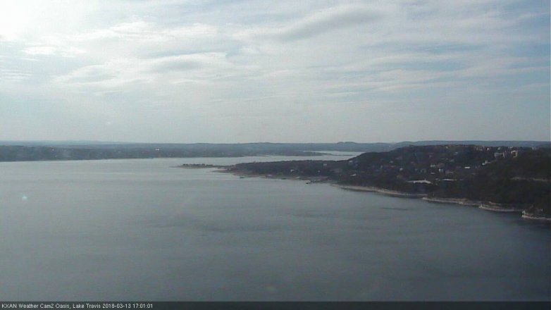 Lake Travis webcam, March 13, 2018 4:30 PM CT