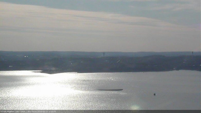 Lake Travis webcam, March 13, 2018 4:40 PM CT