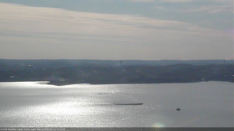 Lake Travis webcam, March 13, 2018 4:50 PM CT