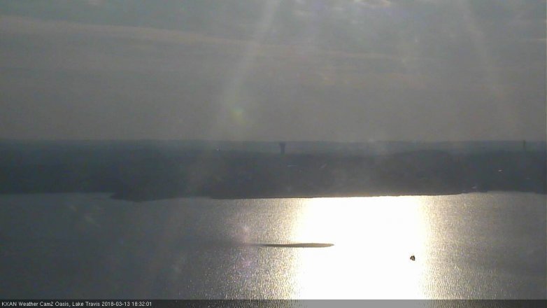 Lake Travis webcam, March 13, 2018 5:45 PM CT