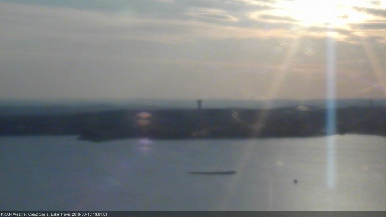 Lake Travis webcam, March 13, 2018 6:20 PM CT