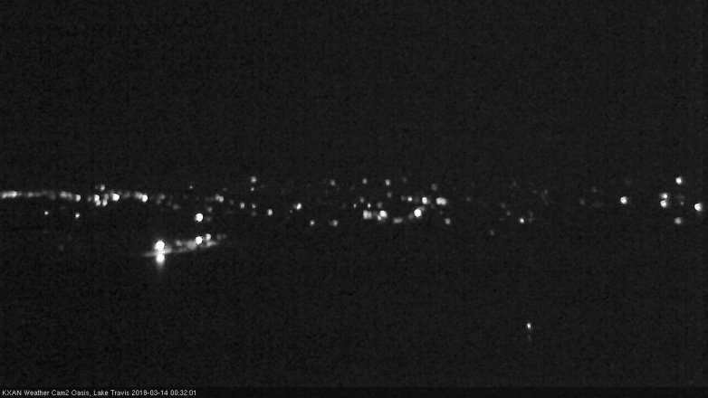 Lake Travis webcam, March 13, 2018 12:00 AM CT