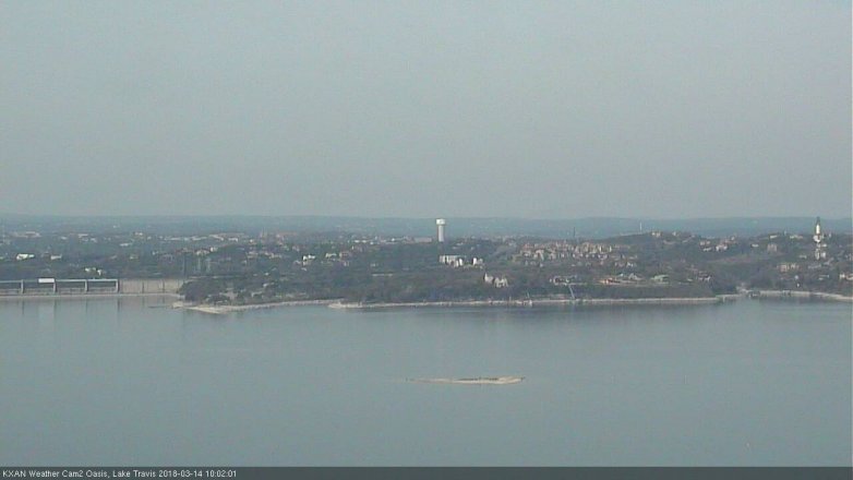 Lake Travis webcam, March 14, 2018 9:05 AM CT