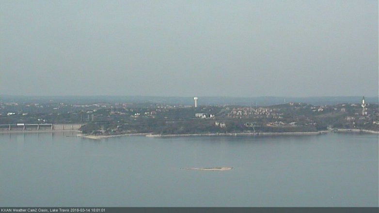 Lake Travis webcam, March 14, 2018 9:20 AM CT