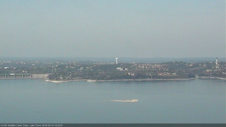 Lake Travis webcam, March 14, 2018 9:35 AM CT