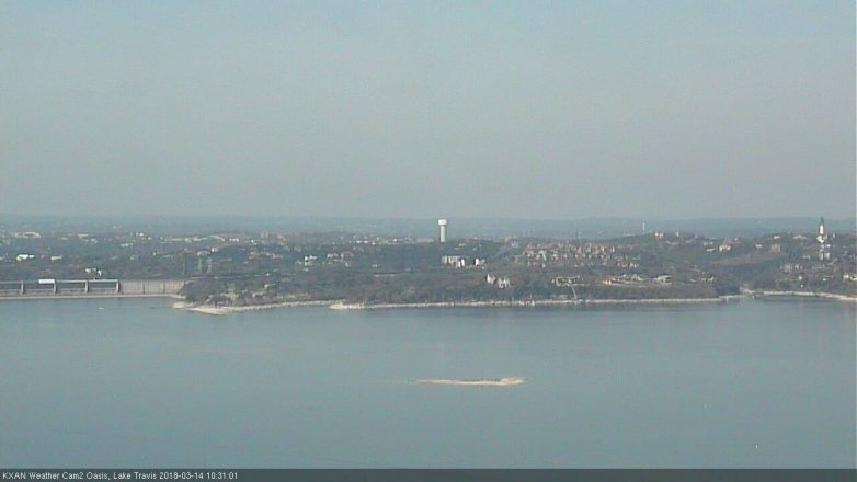 Lake Travis webcam, March 14, 2018 9:50 AM CT