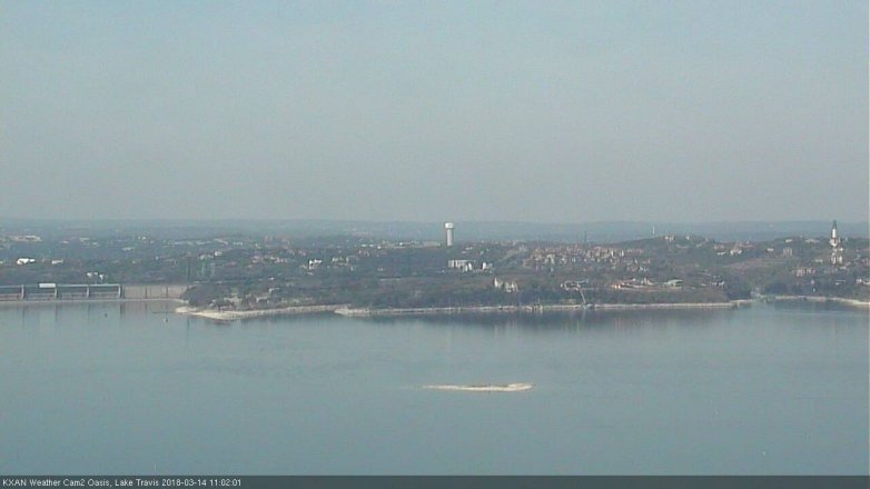 Lake Travis webcam, March 14, 2018 10:10 AM CT