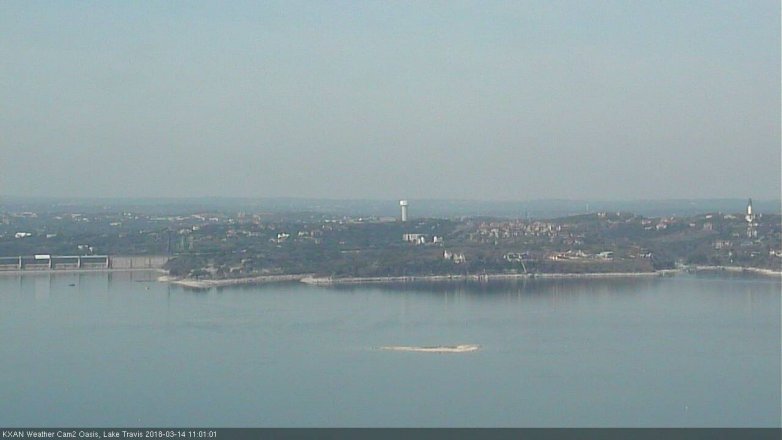 Lake Travis webcam, March 14, 2018 10:15 AM CT