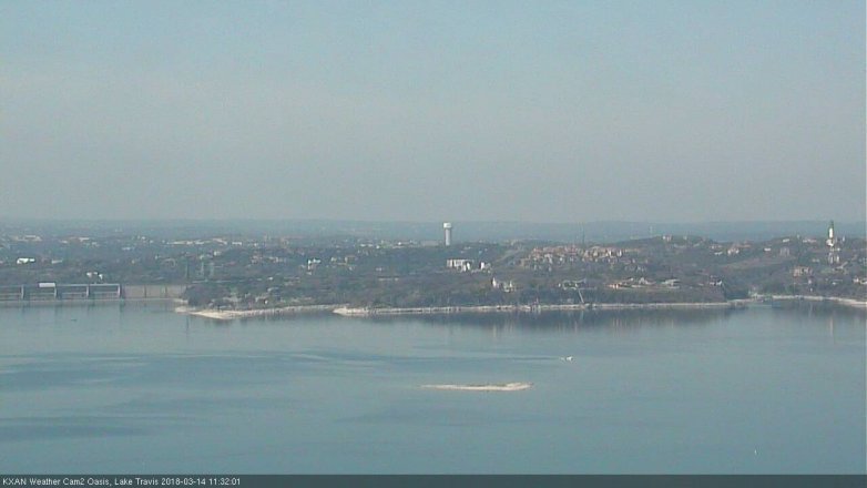 Lake Travis webcam, March 14, 2018 10:45 AM CT
