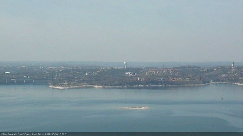 Lake Travis webcam, March 14, 2018 11:50 AM CT