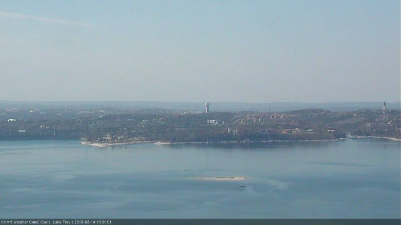 Lake Travis webcam, March 14, 2018 12:50 PM CT