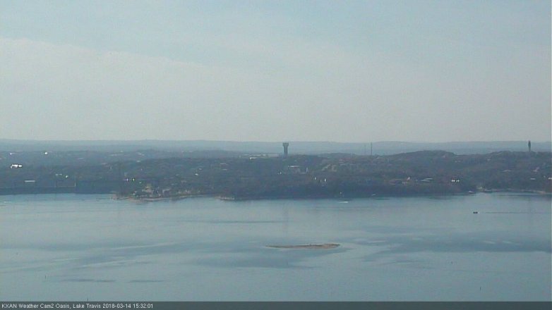 Lake Travis webcam, March 14, 2018 2:50 PM CT