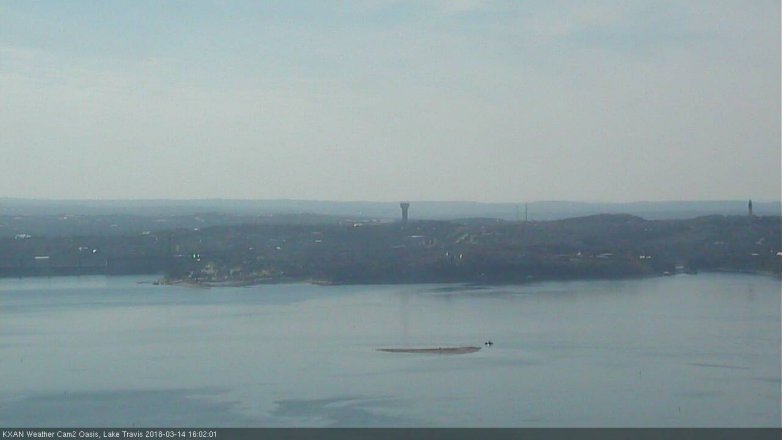 Lake Travis webcam, March 14, 2018 3:05 PM CT