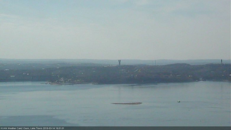 Lake Travis webcam, March 14, 2018 3:15 PM CT