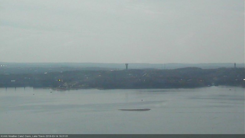 Lake Travis webcam, March 14, 2018 4:00 PM CT
