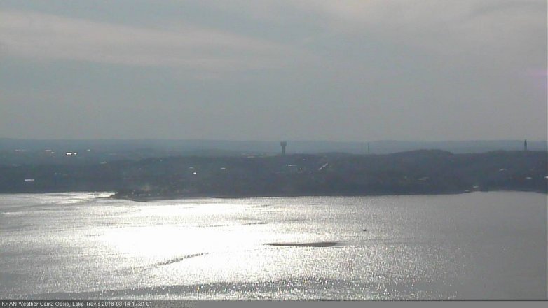 Lake Travis webcam, March 14, 2018 4:45 PM CT