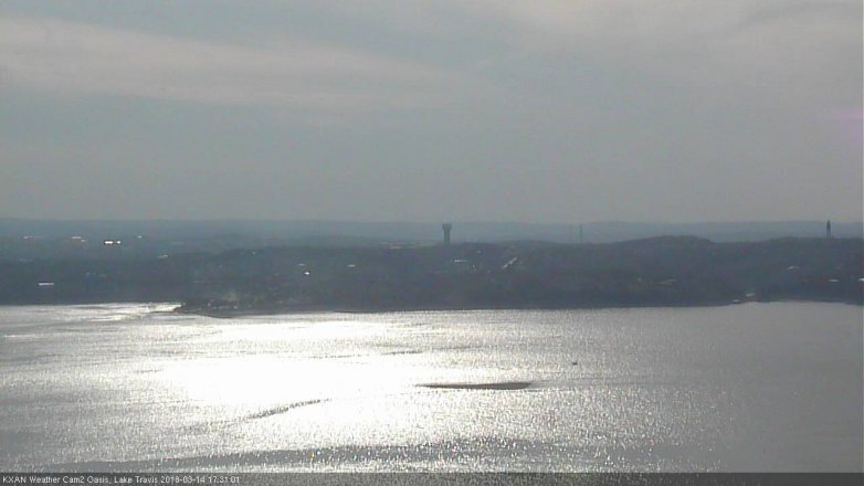 Lake Travis webcam, March 14, 2018 4:55 PM CT