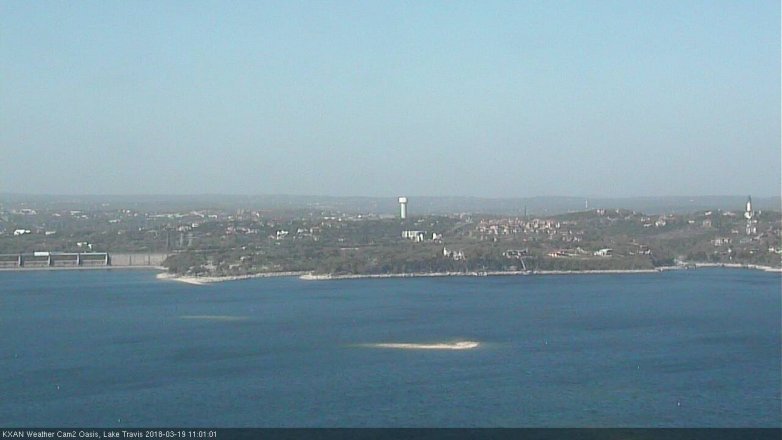 Lake Travis webcam, March 19, 2018 10:15 AM CT