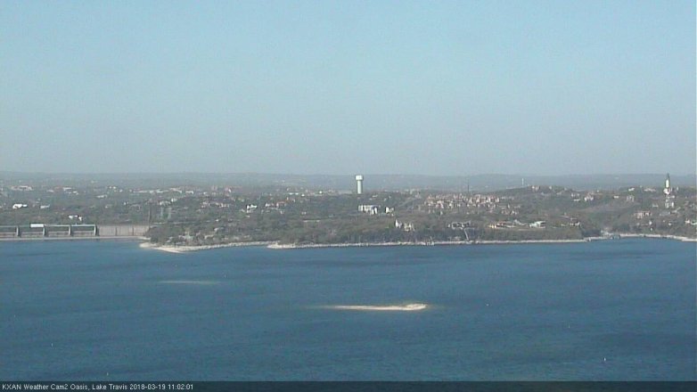 Lake Travis webcam, March 19, 2018 10:30 AM CT