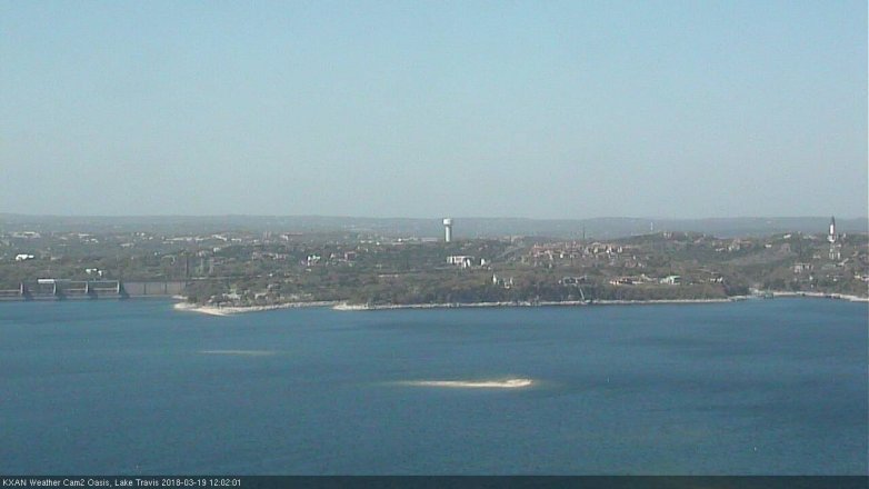 Lake Travis webcam, March 19, 2018 11:30 AM CT