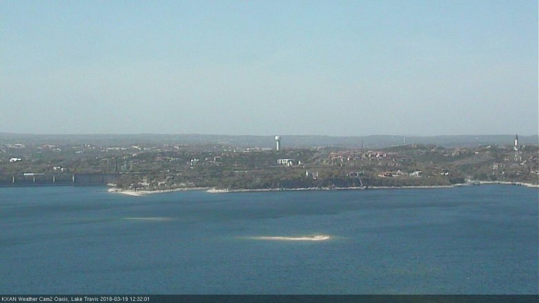 Lake Travis webcam, March 19, 2018 11:40 AM CT