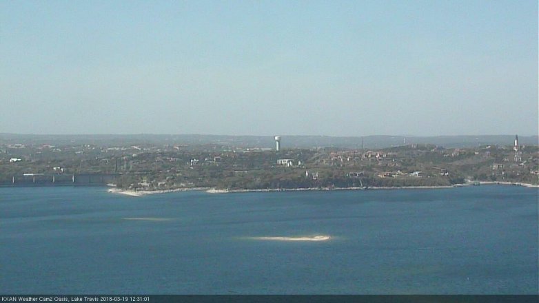 Lake Travis webcam, March 19, 2018 11:55 AM CT