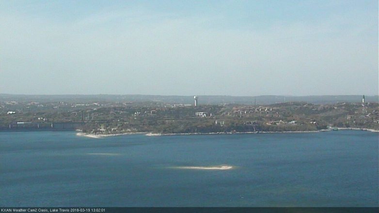 Lake Travis webcam, March 19, 2018 12:20 PM CT