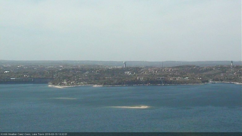Lake Travis webcam, March 19, 2018 12:35 PM CT