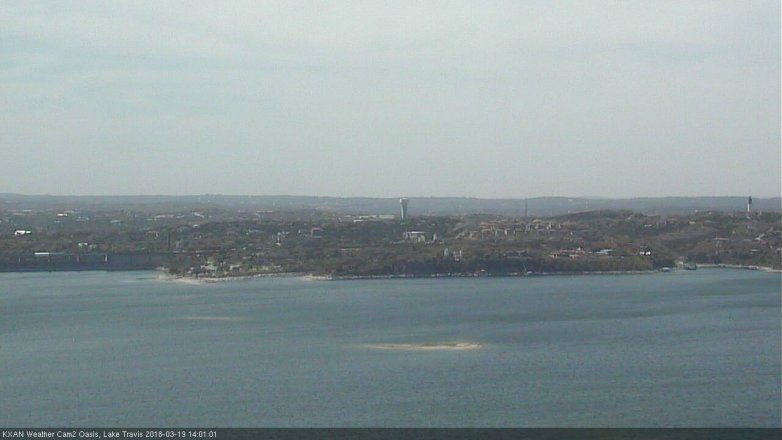 Lake Travis webcam, March 19, 2018 1:10 PM CT