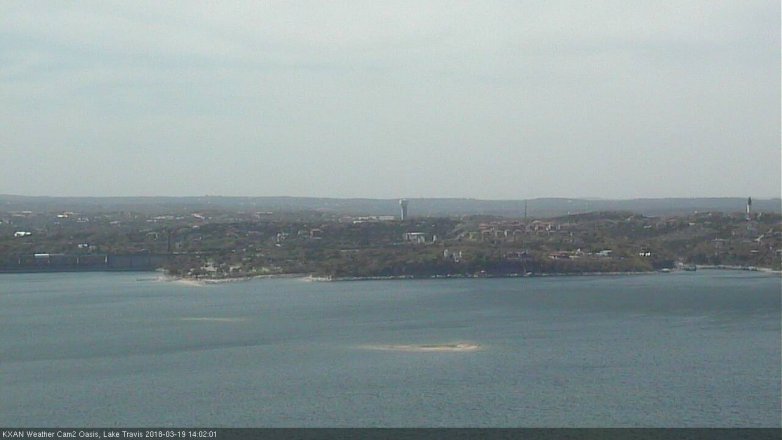 Lake Travis webcam, March 19, 2018 1:30 PM CT