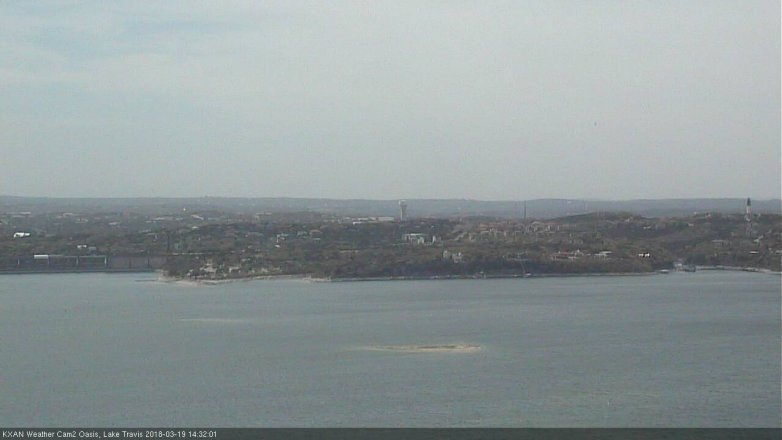 Lake Travis webcam, March 19, 2018 1:35 PM CT