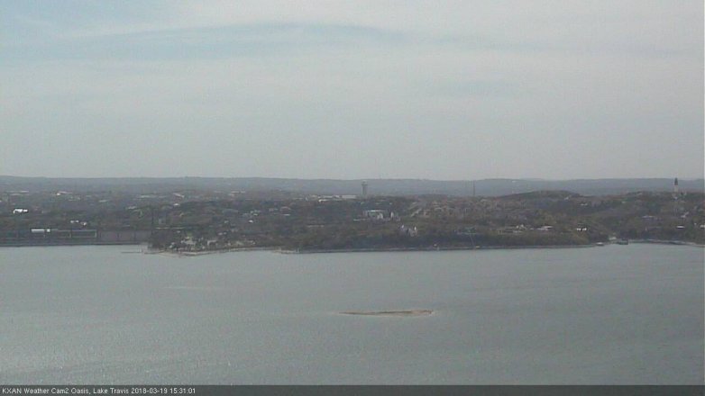 Lake Travis webcam, March 19, 2018 2:40 PM CT