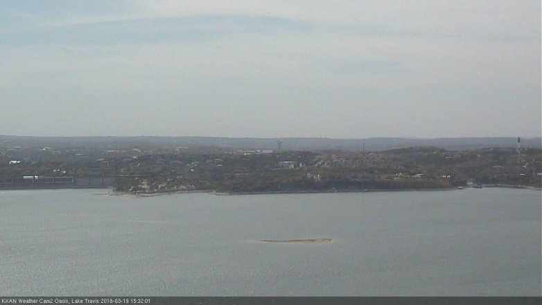 Lake Travis webcam, March 19, 2018 2:50 PM CT